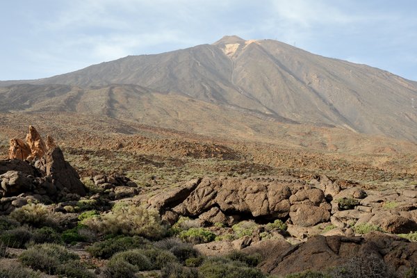 Teide plateau, frozen lava fields