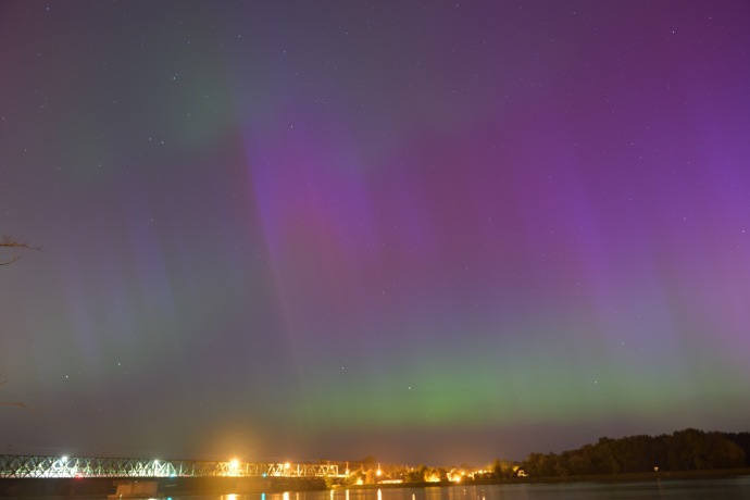 Polar light close to Tulln an der Donau / Polarlicht bei Tulln an der Donau